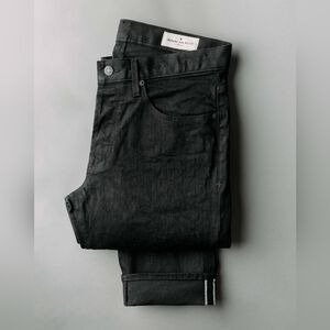 Imogene + Willie Mens Barton Slim Selvedge Rinse Button Fly Denim Jeans 27x29